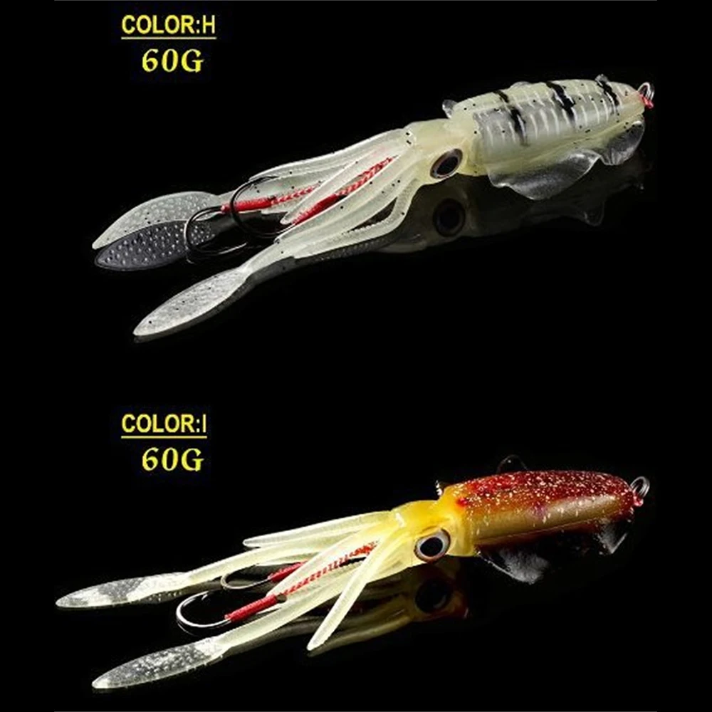 Bionic Squid  Bait 9 Colors Uv/luminous Deep Sea Boat Bait Goods For Fishing High-quality Fishing Accessories Fishing Lures