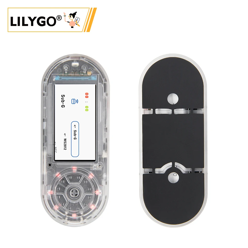 LILYGO® T-Embed ESP32-S3 저전력 Sub-1 GHz RF 트랜시버, PN532 NFC RFID I2C 모듈 LCD 보드, 내장 배터리, 1300mAh, CC1101