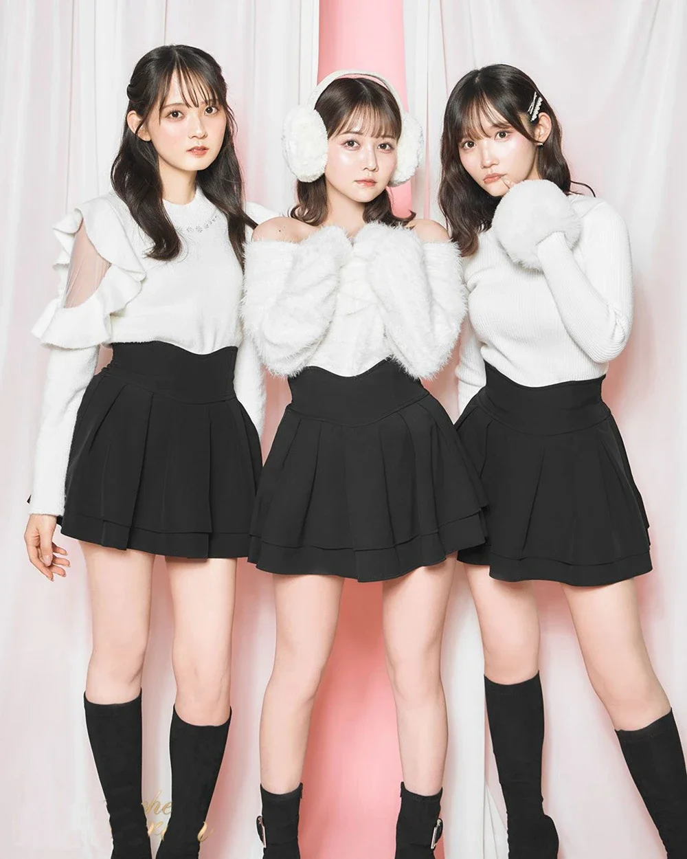 Japanese Style Mini Skirts for Women Mine Mass-Produced Sweet Black Skirt Culottes Autumn Summer Ruffled Pleated Short Skirt