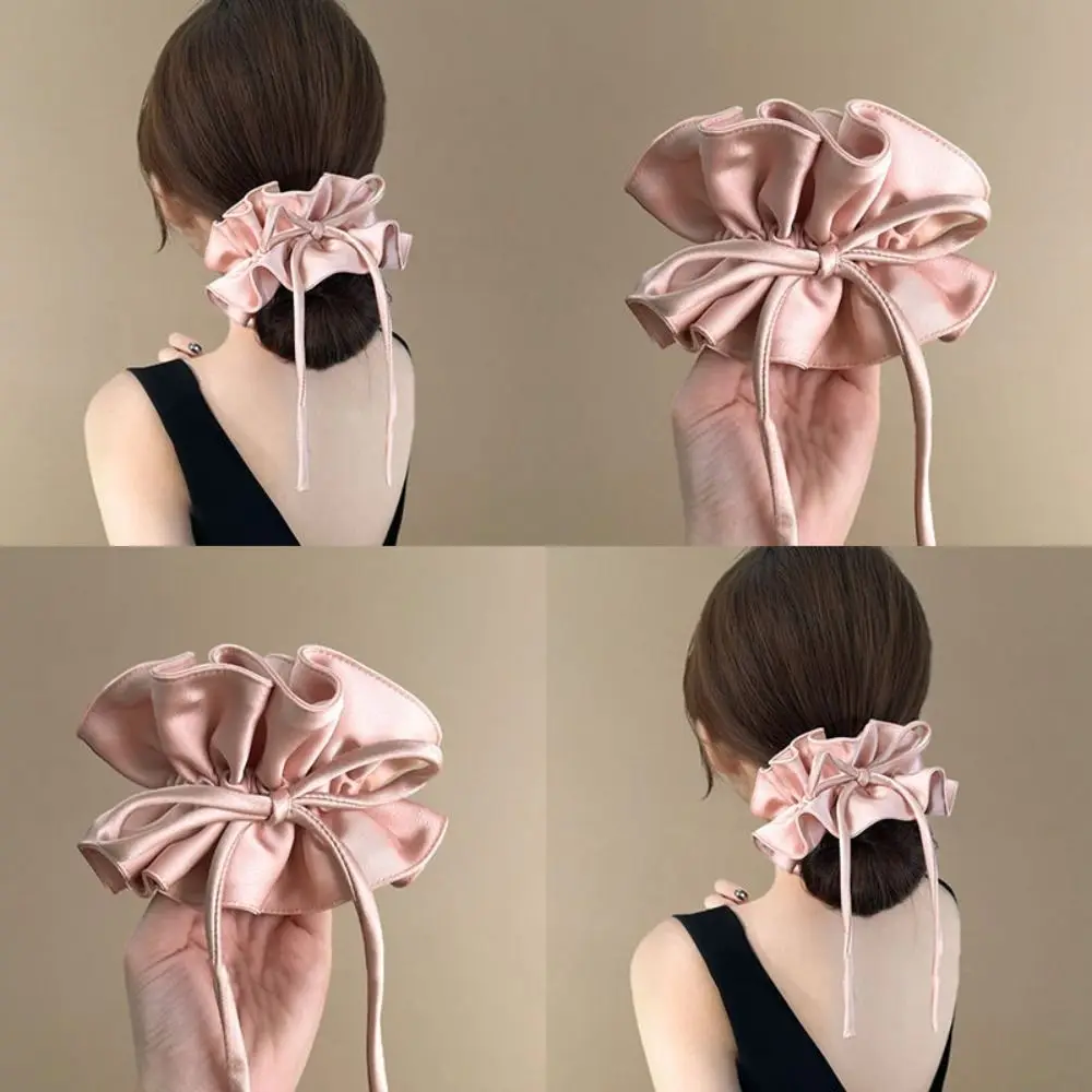 

New Bow Ribbon Hairbands High Elastic Sweet Hair Tied Bands Head Rope Ponytail Hair Accessories