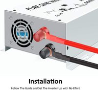 300W Solar Inverter 12V 220V Pure Sine Wave Inverter Car Inverter 24V 48V DC to 120V 220V AC Voltage Transformer Power Supply