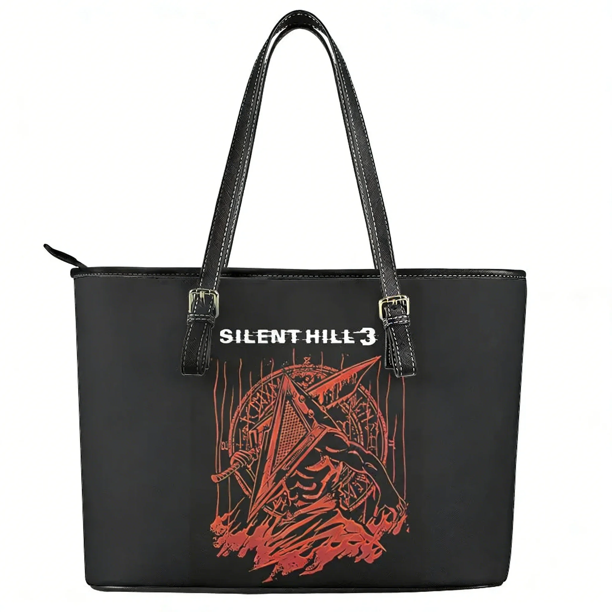 

Silent Hill 3 Handbag Womens Mens Vintage Personalized Tote Bags Shoulder Bag Business Leather Purse Travel Customized Bag Gift