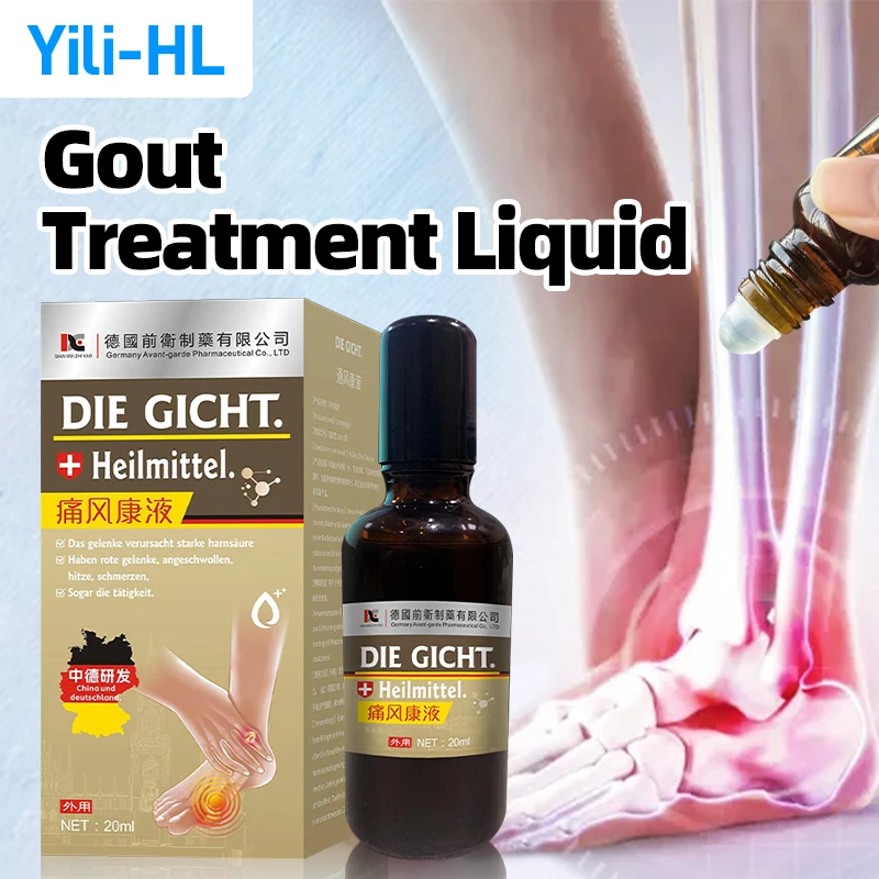 

Gout Treatment Arthritis Ache Liquid Bunion Pain Relief Medicine Toe Hallux Finger Swelling Thumb Corrector German Secret Recipe