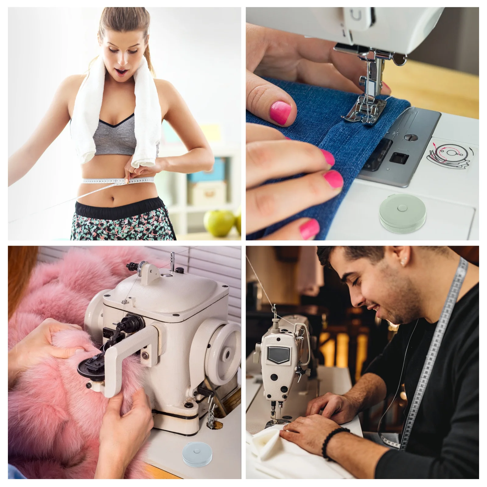 

10Pcs Tape Measure Flexible Portable 1.5m Measurement Tool Body Chest Circumference Measuring Tape