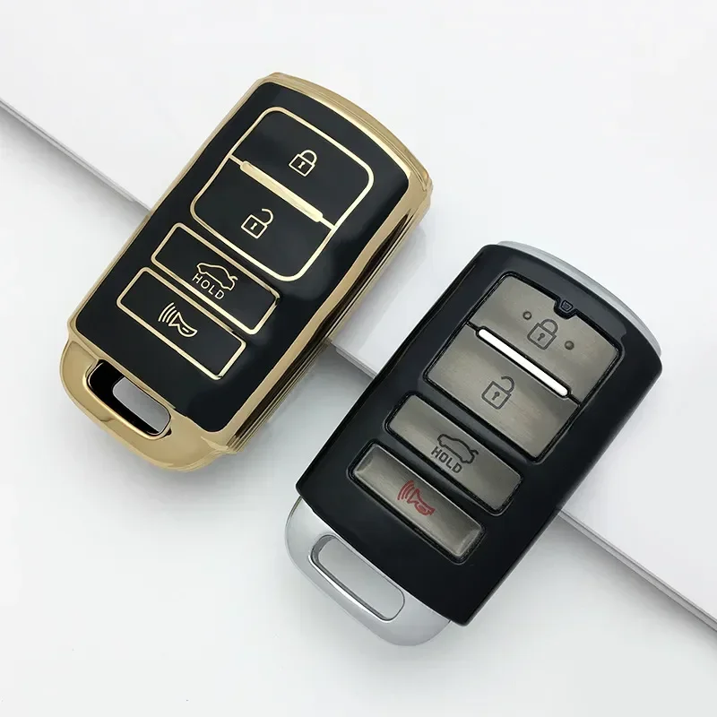 TPU Car Key Case Cover Shell Fob for KIA Cadenza K9 K7 K-04 Sorento K900 and New K7 Key 2013 Year To 2016 Year 4 Button