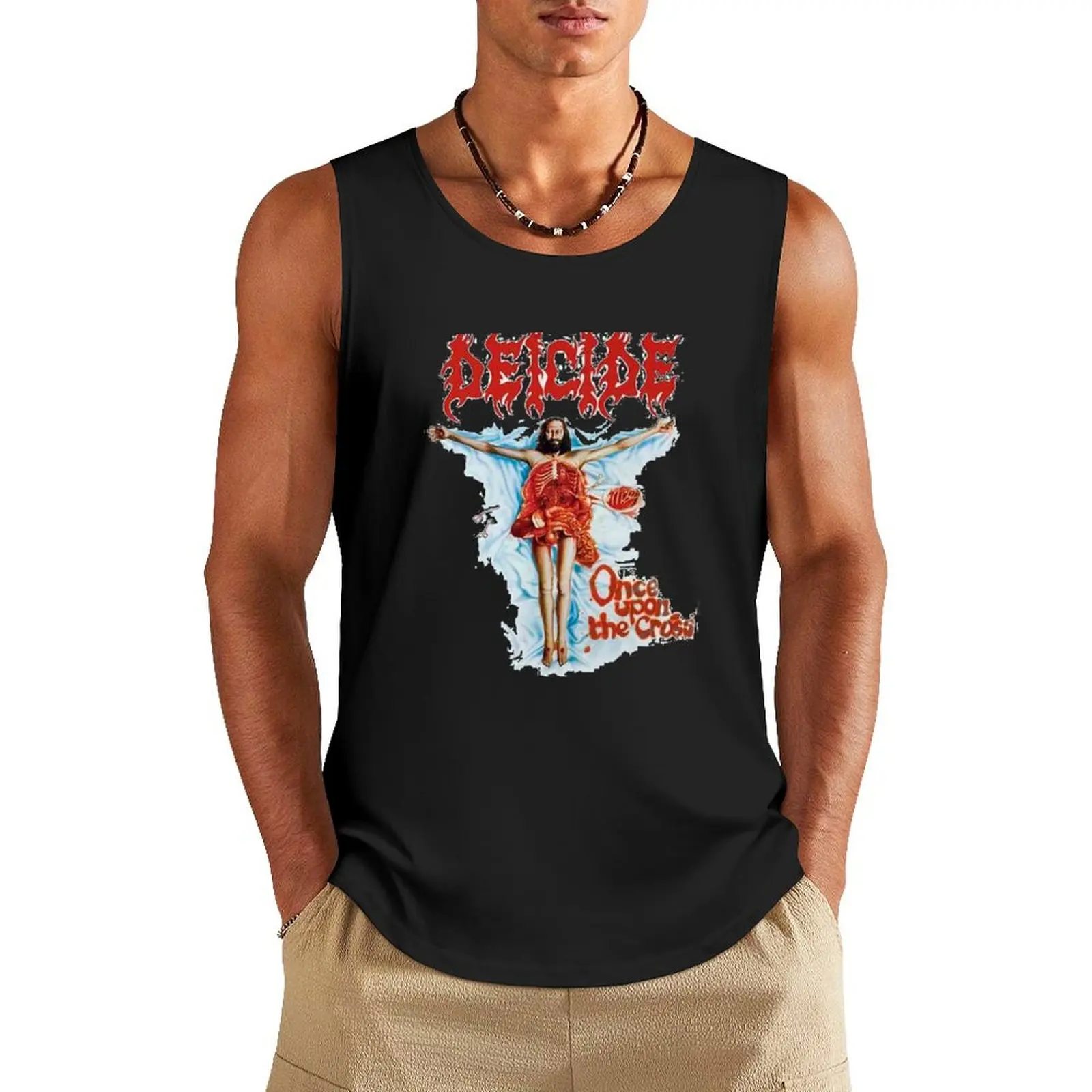 

new coll deicide Tank Top Men's tops Man gym clothes Gym wear
