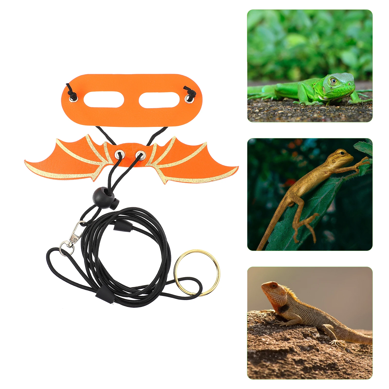

5pcs Lizard Leash Reptile Harness Adjustable Pet Gear Gecko Iguana Bearded Dragon Accessories Durable Outdoor Use