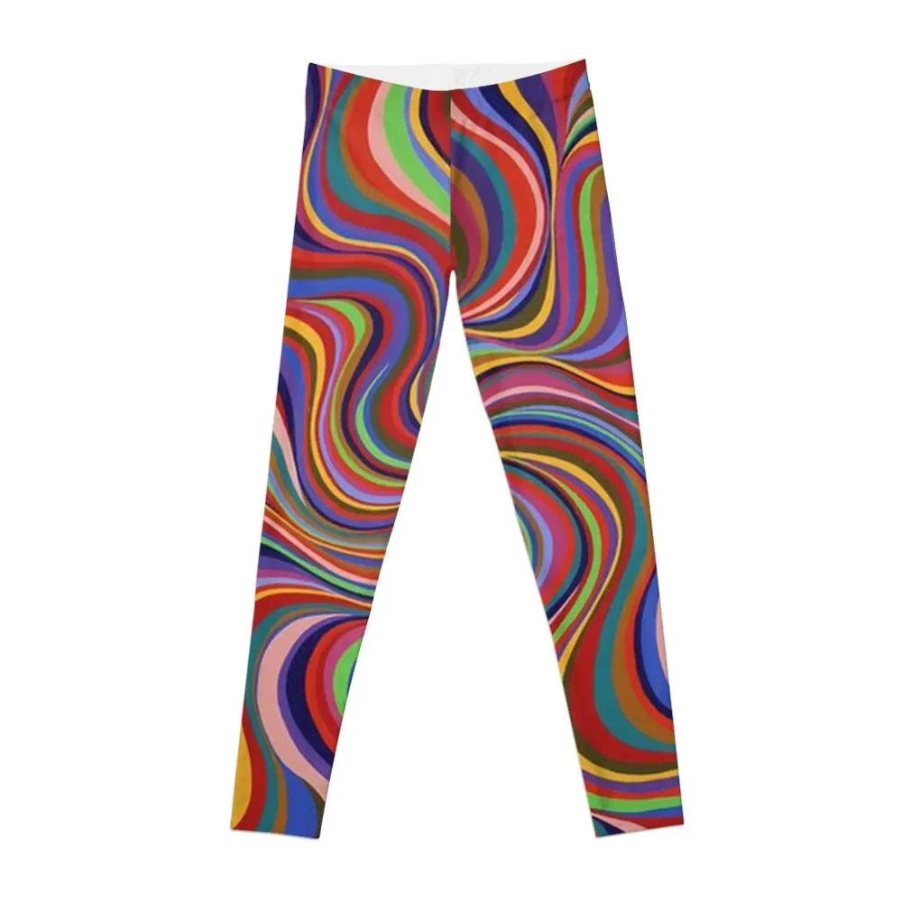 

Retro Swirl Leggings sport legging sportswear for gym Training pants Womens Leggings