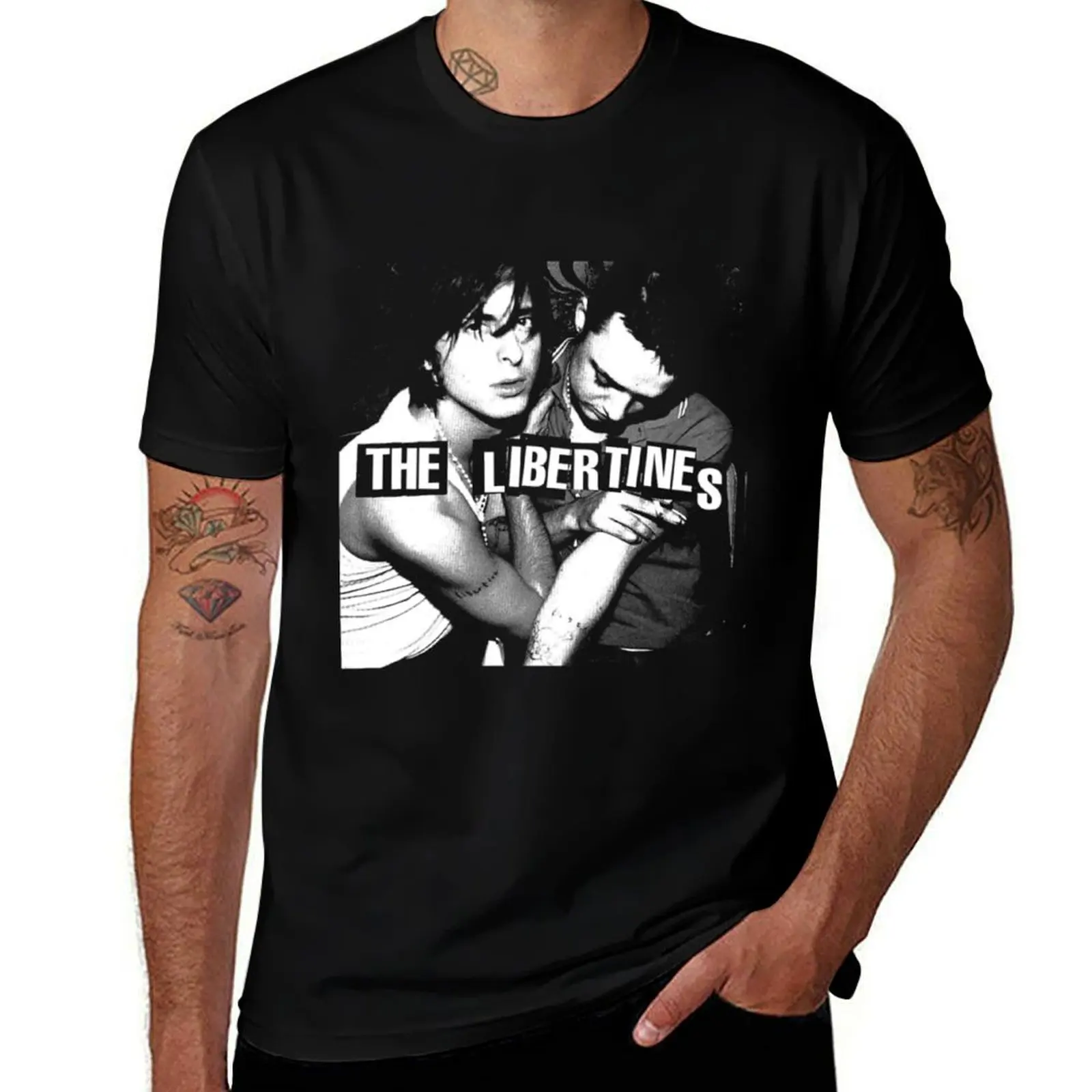 

Libertines Black T-Shirt anime t shirts sports fans man clothes fitted t shirts for men