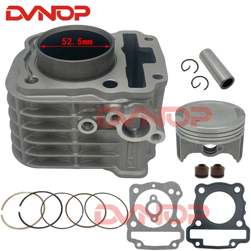 Kit de pistón de cilindro de 52.5mm para scooter Suzuki Address UU125i UU125 UU125T 2020 Address 125 11210-10K00-0F0