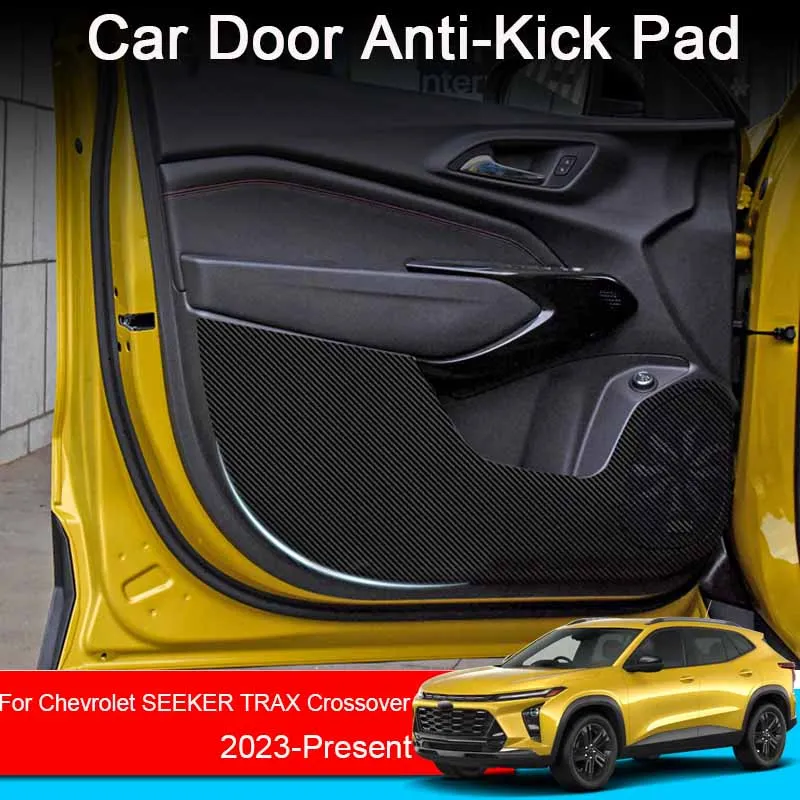 

Car Door Anti Kick Pad For Chevrolet SEEKER TRAX Crossover 2023-2025 Leather Protection Film Protector Stickers Auto Accessories