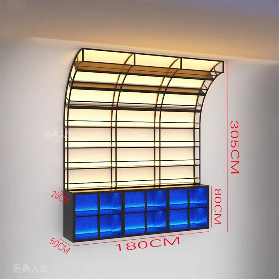 Column Display Bar Cabinet Living Room Boutique Commercial Modern Mobile Industrial Wine Rack Narrow Armadietto Ideas Furniture