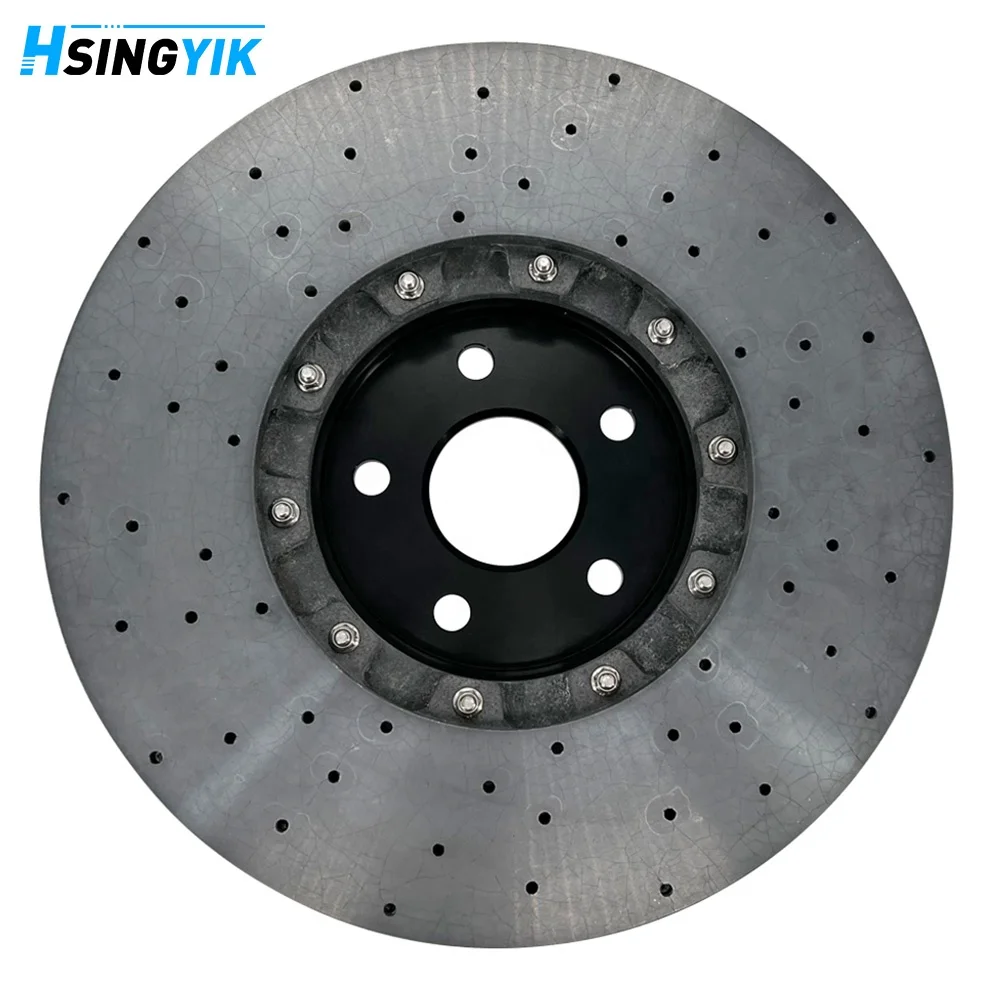 HSINGYIK Front Carbon Ceramic Brake Disc for Chrysler Jeep Compass Grand Cherokee Dodge Journey Durango OE 68305562AB