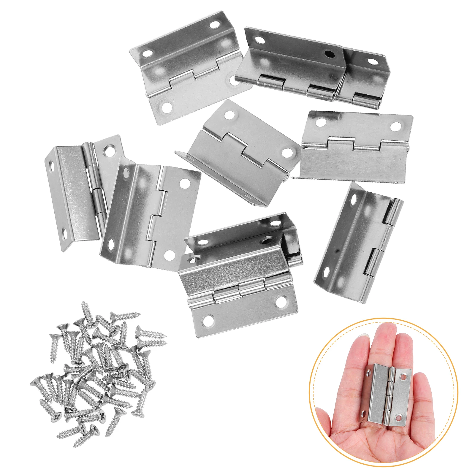 

10pcs Heavy Duty Folding 180 Degree Right Angle Cabinet For Kitchen Closet Drawer Durable Metal For Wood Wardrobe Doors