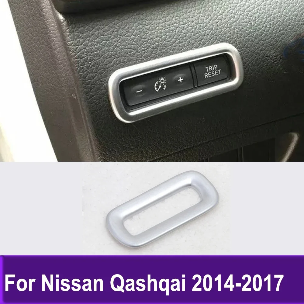 Headlight Switch Button Cover Trim For Nissan Qashqai 2014 2015 2016 2017 Interior Car Accessories Matte
