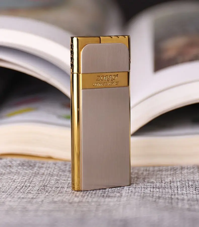 Zorro Metal Slim Lighter Butane Gas Lighter Unusual Lighter Men\'s Gadgets Smoking Accessories Men\'s Gifts Lgnition Tools