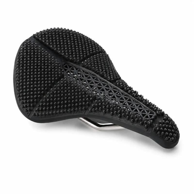BOLANY Breathable Hollow Bicycle Saddle Anti-Slip Massage Texture Elastic Cushion Chrome Steel Rails for MTB Road Bike Cycling