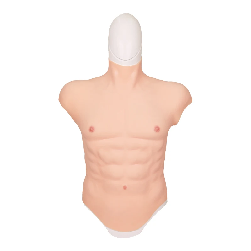 Costume Muscolare Realistico in Silicone, Addominali Finti