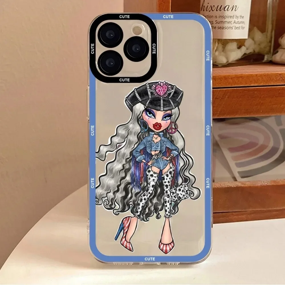 Funda de teléfono Bratz Doll para Samsung Galaxy S10 S20 S21 S22 S23 S24 FE Plus Ultra Note 20 Yasmin Chloe Jade Sasha Cameron