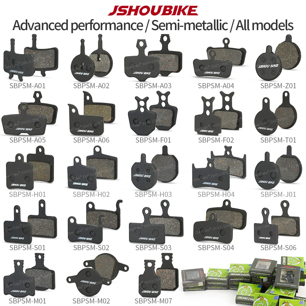 

2PAIR mtb/Road Bike Disc Brake Pad All models High-level semimetal Kevlar for SHIMANO/SRAM/Magula MT6/4 Avid bb5/7 E1/3/4 XO/XX