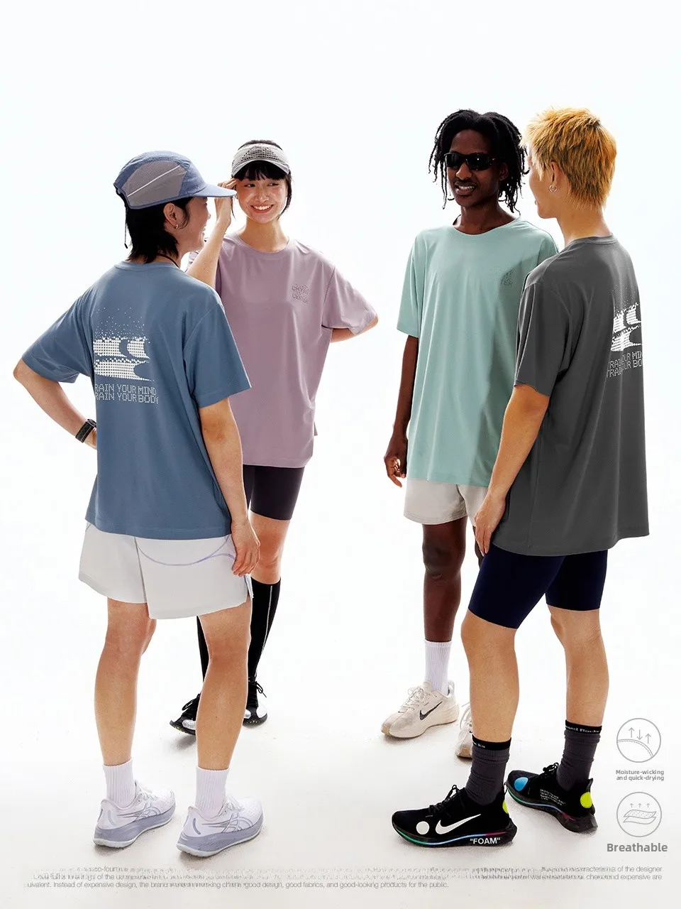 CryingCente Air Mesh Non-Fitting Reflective Moisture-Wicking Quick-Dry Running Sports Training T-Shirt Loose Fit Polyester Fi...