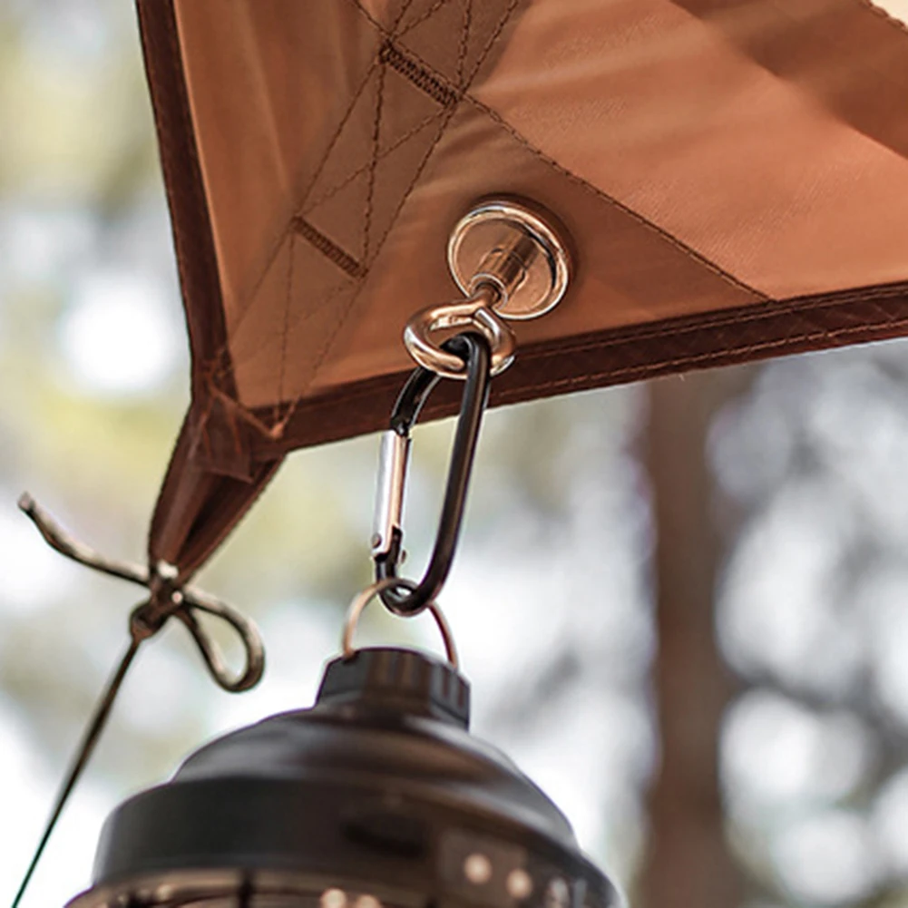 Hanging Carabiners Pulling Force Mini Magnetic Hooks Heavy Duty Multipurpose for Outdoor Hanging Camping Light