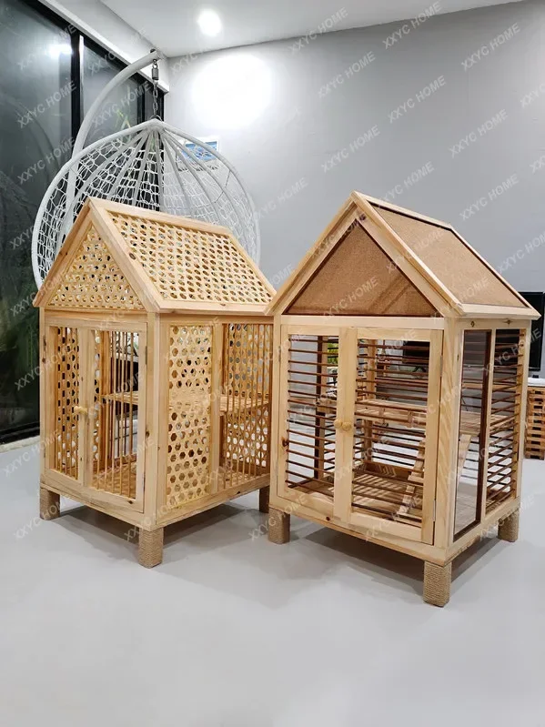 

Luxury Cat Villa Cat Cage Luxury Double-Deck Home Cat House Large Free Space