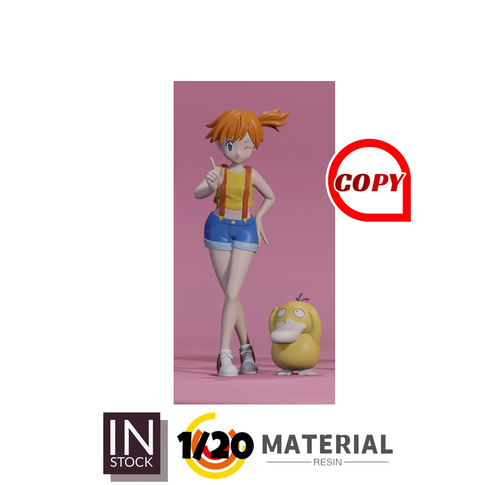 [In Stock] 1/20 Resin Figure [Copy TRAINER H] - Misty & Psyduck