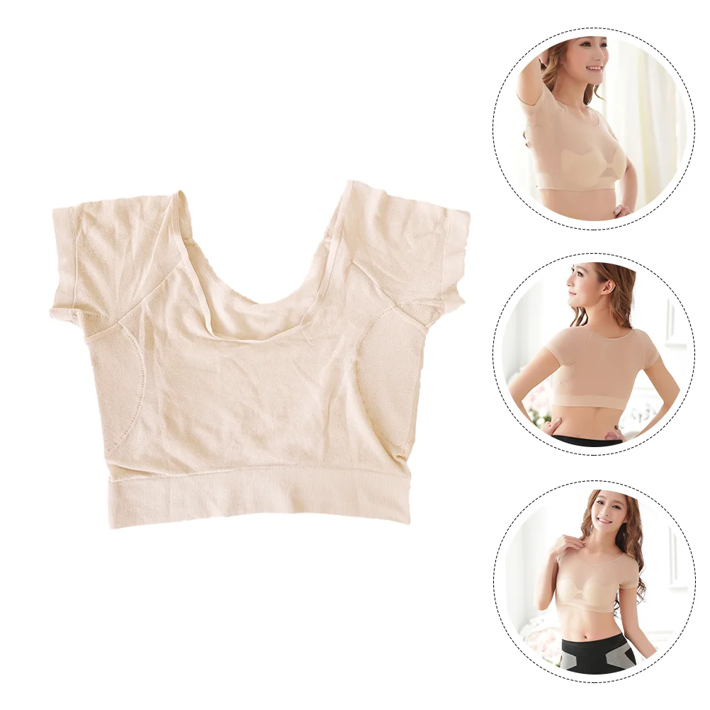 Washable Shirt Sweat Pad Fitness Miss Tank Top Womens Vest Sweating Guard 34X24X01CM Modal Armpit