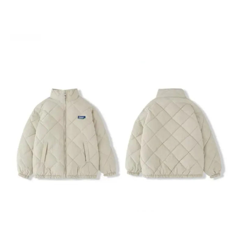 Veste de baseball rembourrée en coton pour étudiants, manteau court, pardessus polyvalent et simple, hiver, nouveau, 2023