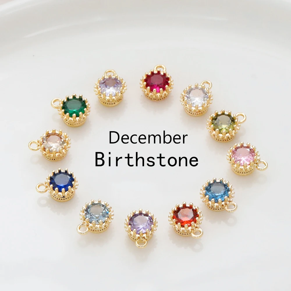 

Cordial Design 50Pcs 7*9MM Jewelry Accessories/DIY Birthstone Pendant/Copper Accessories/Hand Made/Genuine Gold Plating #195034