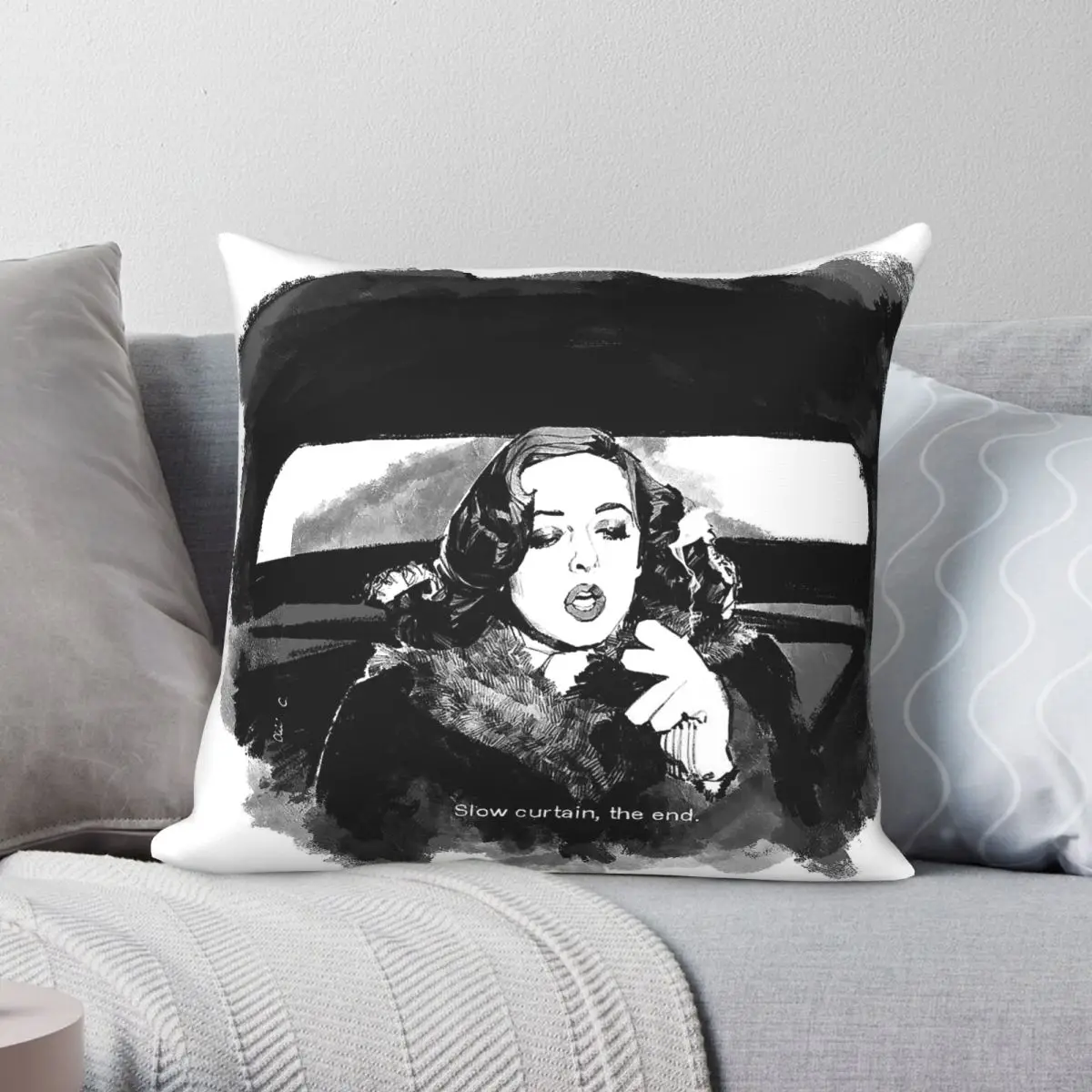 All About Eve Bette Davis Square Pillowcase Polyester Linen Velvet Creative Zip Decor Throw Pillow Case Sofa Cushion Cover