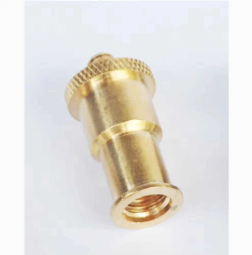 Camera tripod base copper 1 / 4 and 3 / 8 inch screws, 1/4-20 male to 3/8-16 female adapter, 1/4 to 3/8 adapter