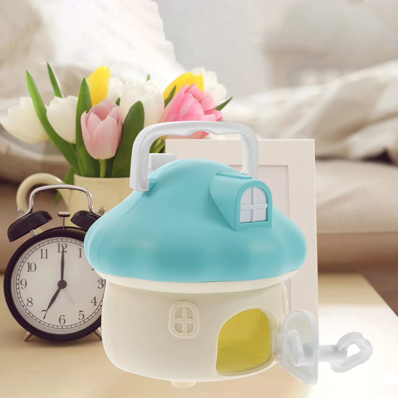 Mushroom House Cartoon Money Jar Vintage Piggy Bank for Kids Room Desktop Ornament Saving Pot Home Decor Coin Bank #3