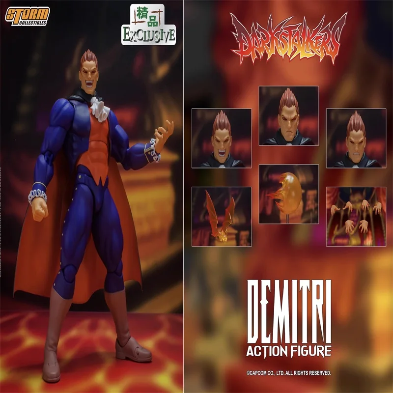 CPDS001 Storm Toys 1/12 DEMITRI DARKSTALKERS Full Set 6'' Action Figures Model In Stock For Fans Collection