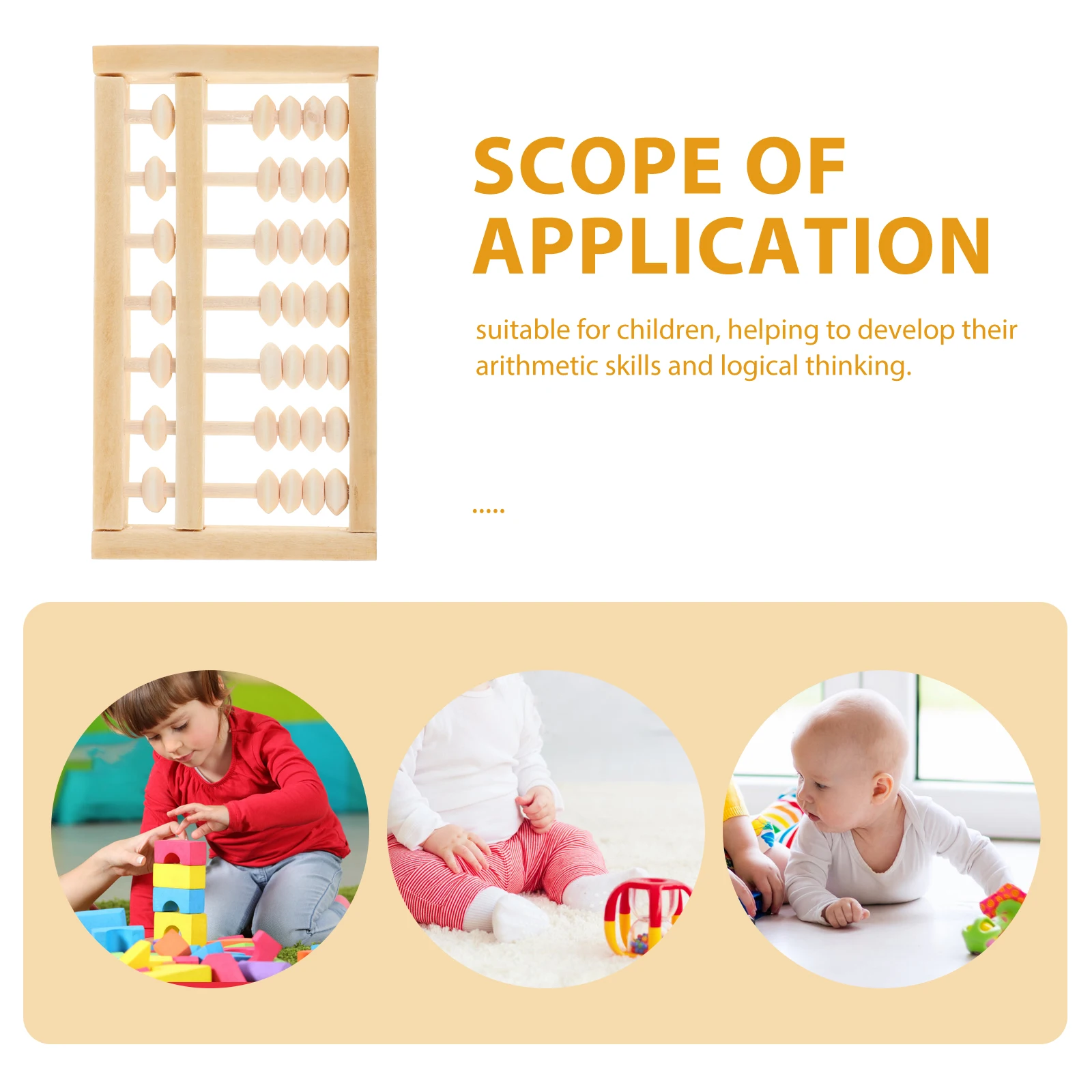어린이를위한 나무 주판 아기 장난감 수학 첫 번째 생일 사진 소품 작은 중국 어린이 일본어