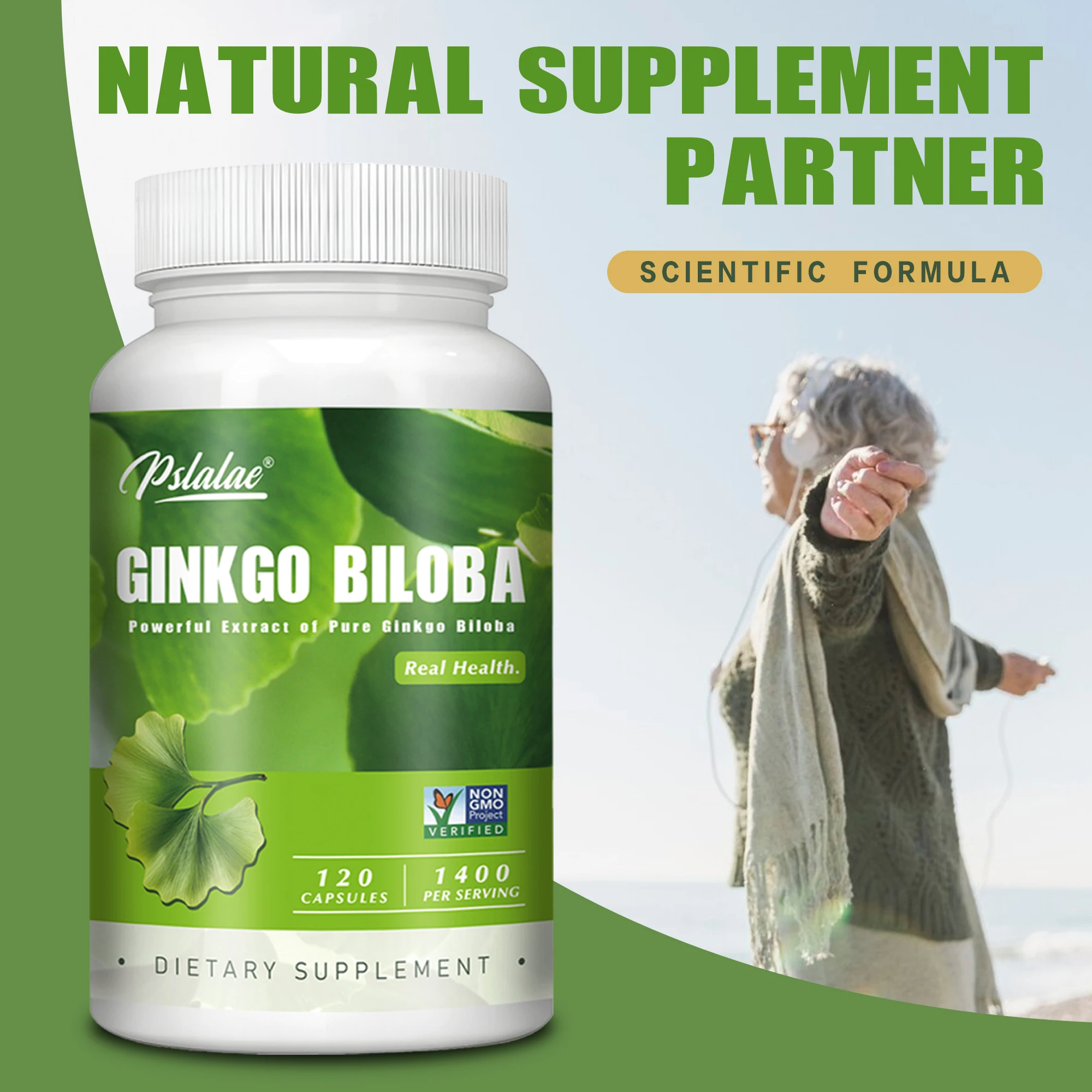 Ginkgo Biloba - Promotes Brain Health, for Memory, Energy & Circulation