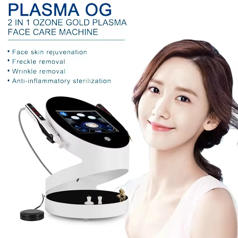 Caneta de plasma fria profissional 2 em 1, máquina de ozônio, plasma frio, caneta de plasma, elevador para levantamento dos olhos, remoção de rugas, removedor de acne