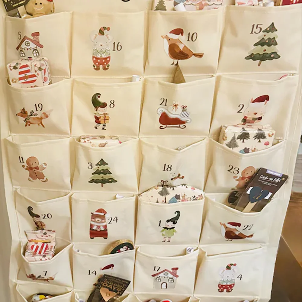 Mens Grooming Advent Calendar - Custom Name Hanging Fabric Advent Calendar