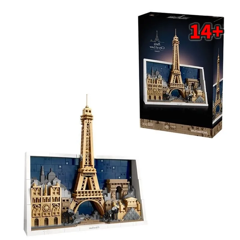 

Assembly Toy Set Detailed Replica Disney New Arrival 21064 Paris Love City Home Decoration Anniversary Gift for All Ages