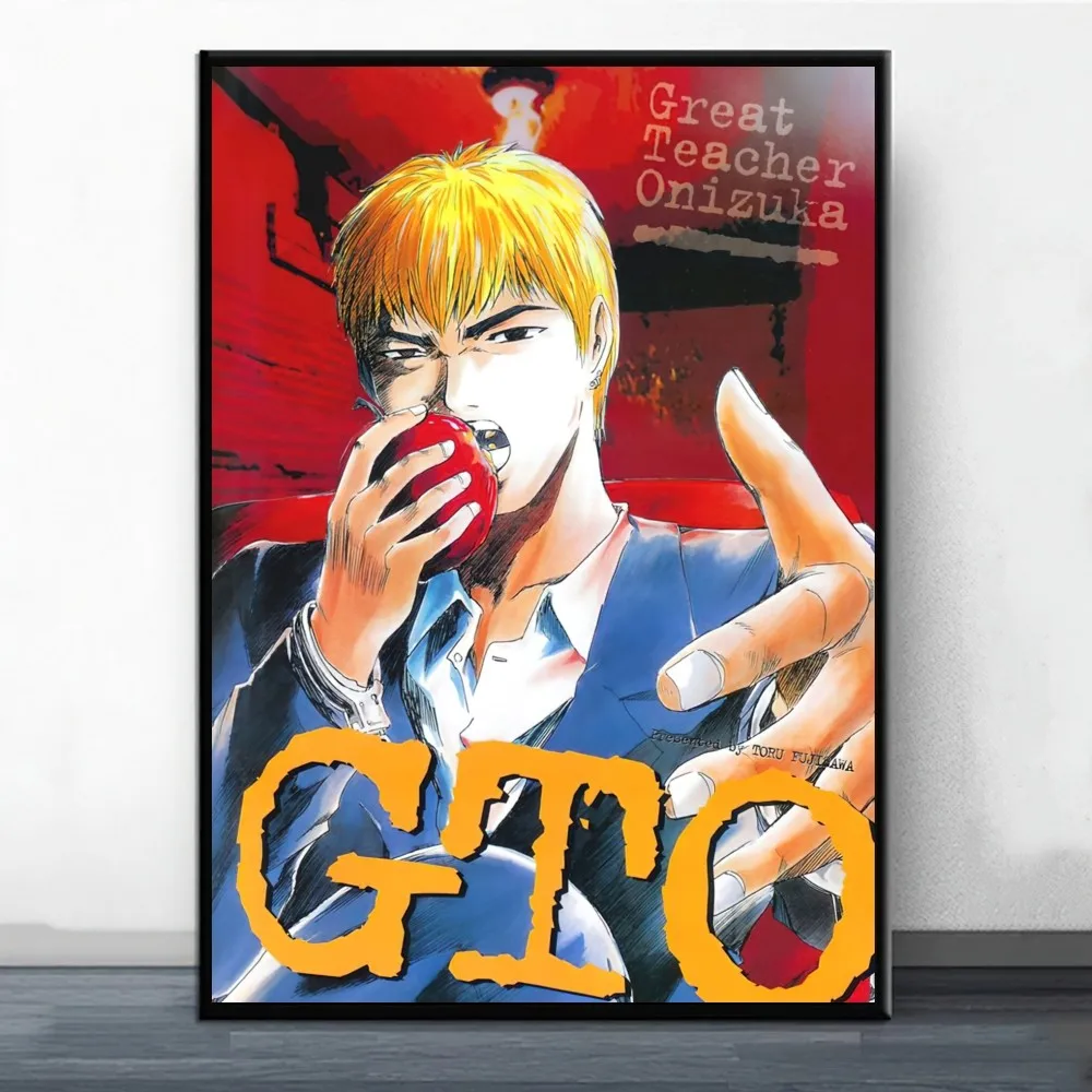 Obrazy dekoracje ścienne plakatu świetny nauczyciel Onizuka Anime na naklejkę wystrój salonu