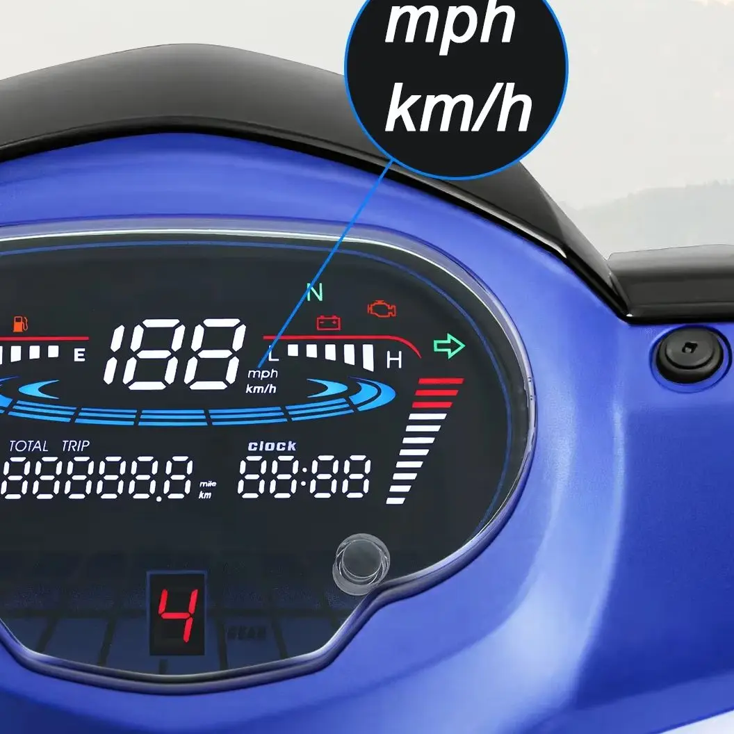 

LED Digital Motorcycle KMH MPH Speedometer For Yamaha Sight 115 / Crypton Fi 114 Sirius fi VEGA RR/ VEGA FORCE Tachometer Clock