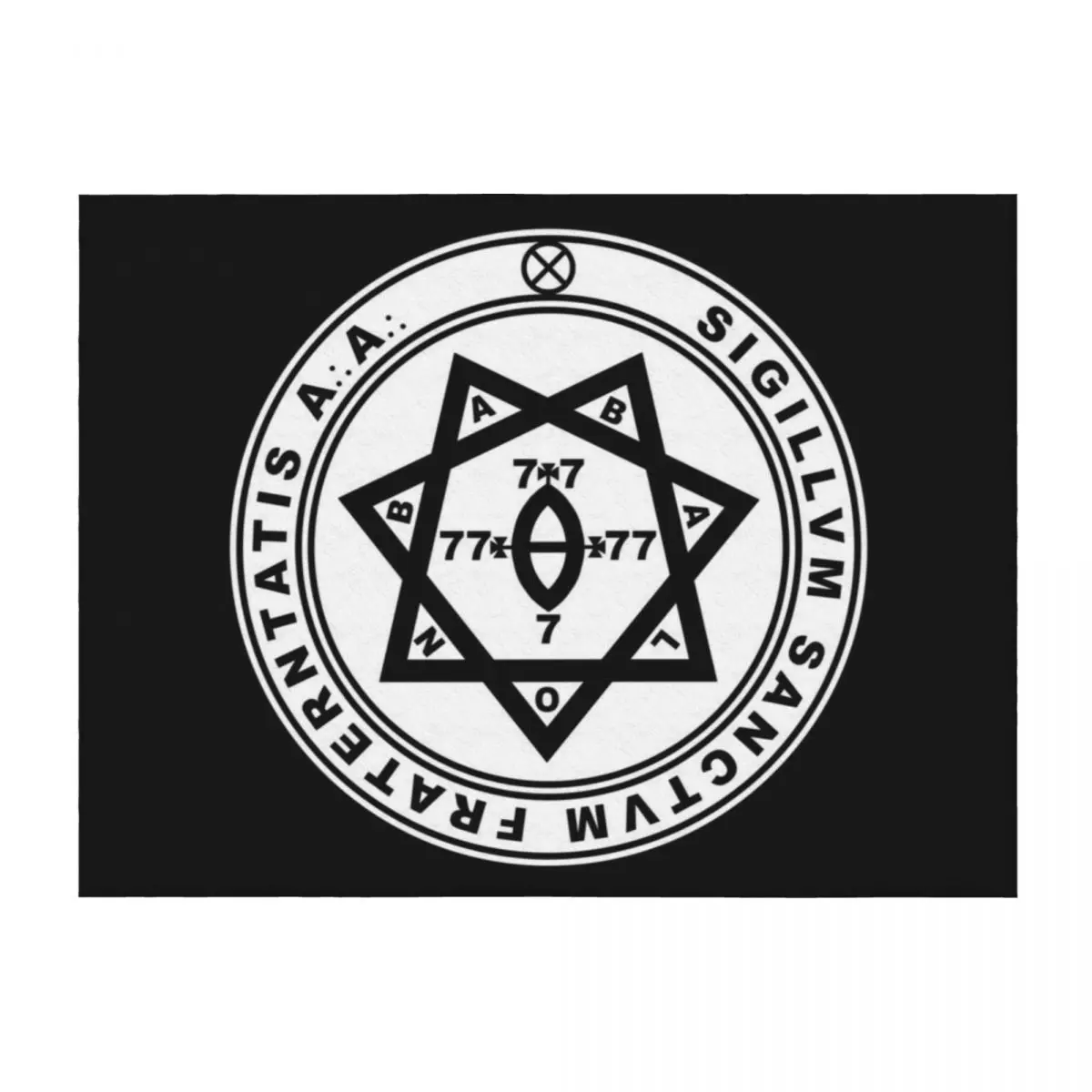 

Aleister Crowley Seal - Occult - Thelema - Magick Throw Blanket Sofas decorative Plaid Blankets