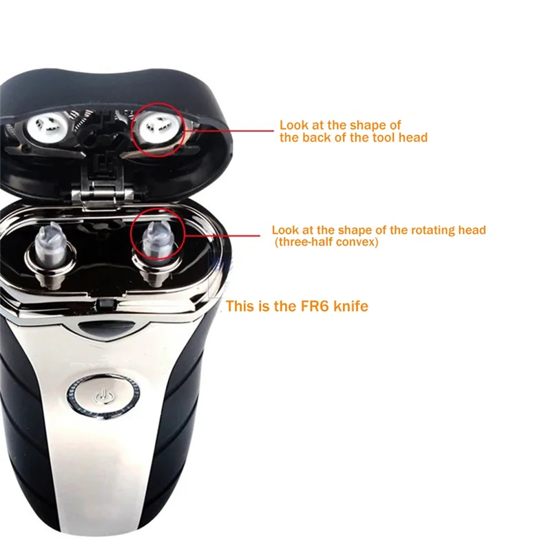 9 ชิ้นมีดโกนหนวดไฟฟ้าสําหรับ Flyco มีดโกน FR6 เครื่องโกนหนวดหัวอุปกรณ์เสริมแหวนคู่ Blade_A66K