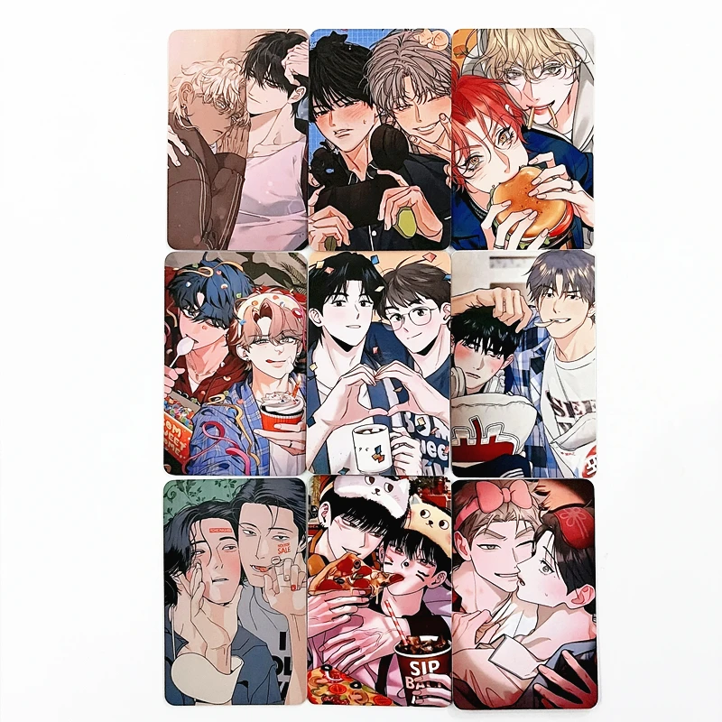 9Pcs/Set HOME Party Laser Lomo Cards - Popular Korean Manhwa Characters Holographic Photocards Perfect Gift for Fans image 6