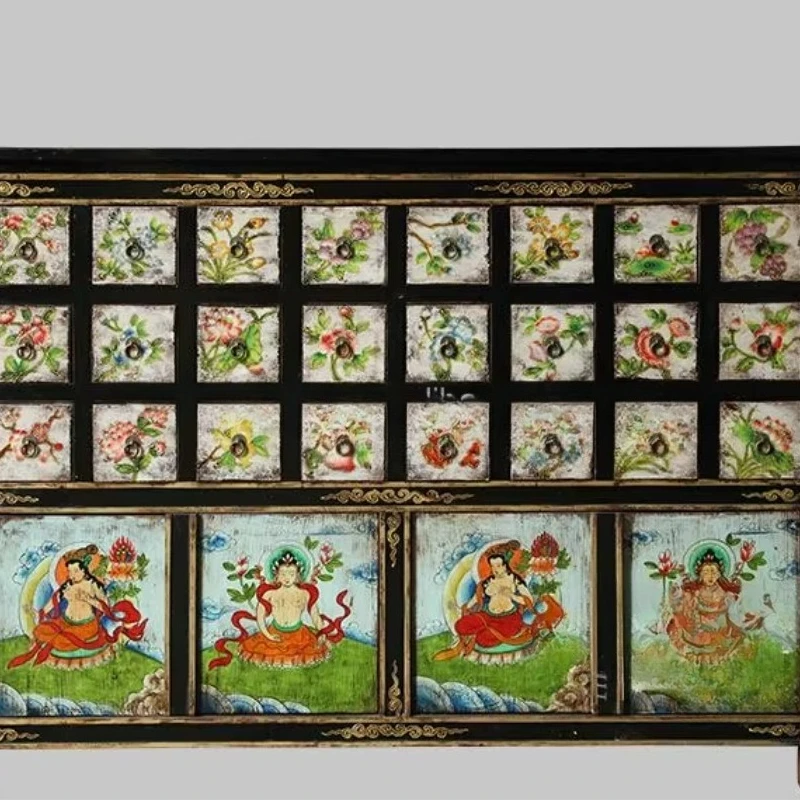 

Antique traditional Chinese medicine cabinet, multi-drawer, household, civilian furniture