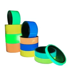 1.5cm*1M Blue/Green/Orange Stored Luminous Tape Self-adhesive Glowing Night /Dark Safety Stage Striking Warning Safety Tape