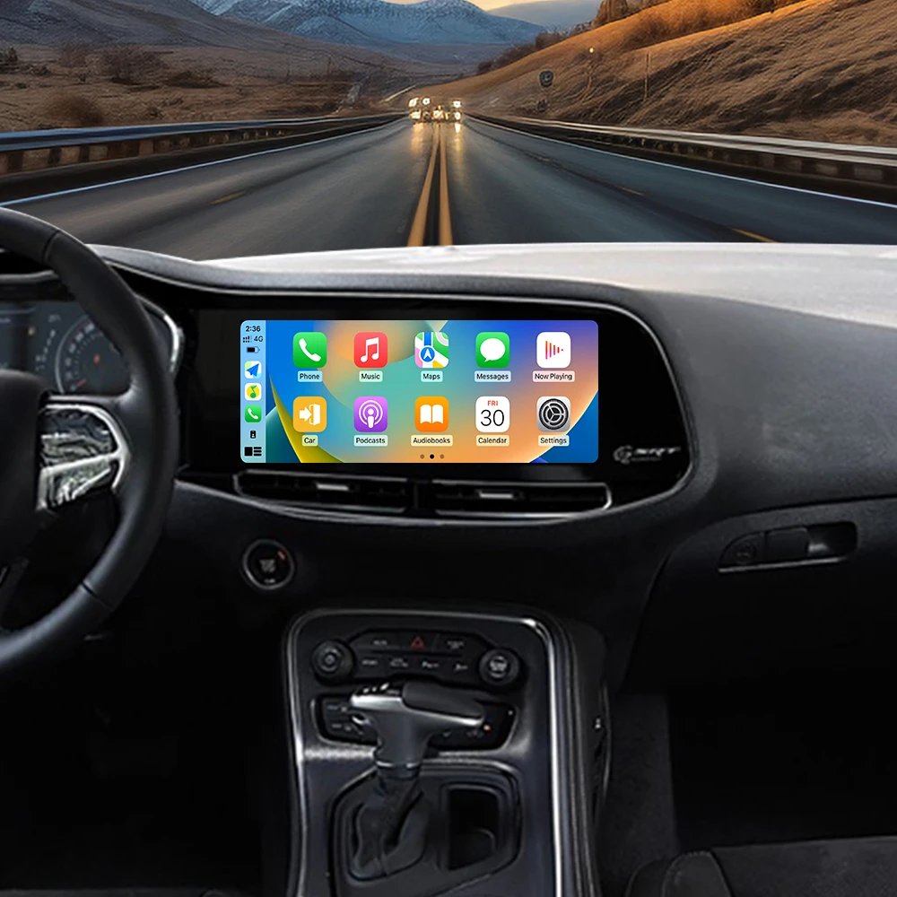 12.3 Inch Carplay for Dodge Challenger 2010-2024 Android 13 Navi Car Radio Head Unit Auto Touch Screen Multimedia Player