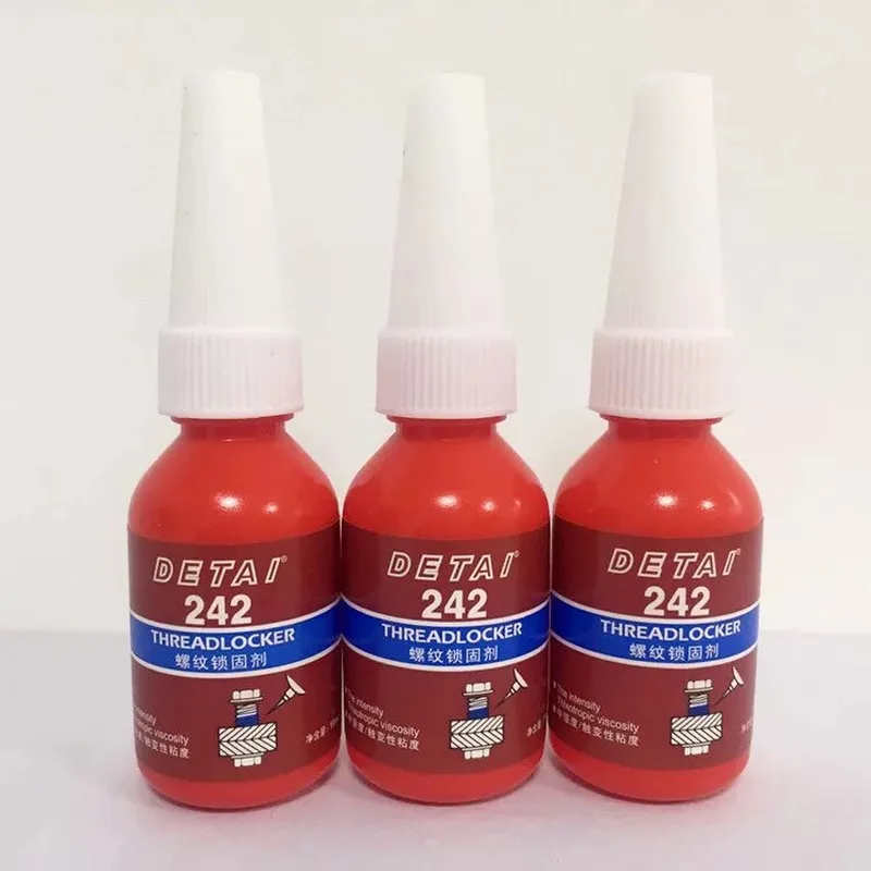 Threadlocker 10ml 242 perekat sekrup lem anaerob antilonggar segel benang segel lem segel