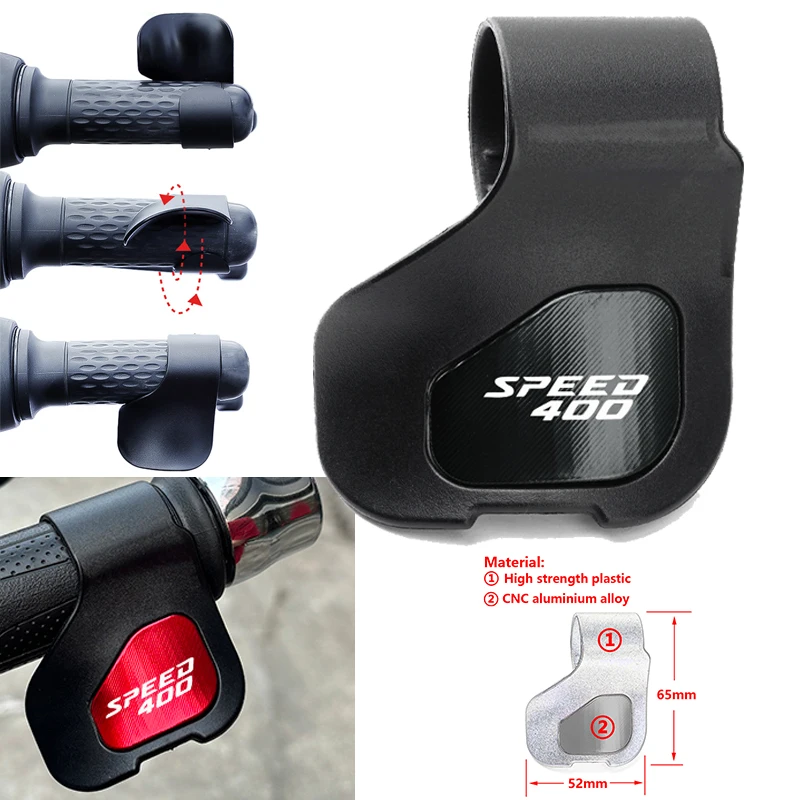 Motorcycle Universal Throttle Booster Clip LOGO Speed 400 For Scrambler 400X Speed 400 Scrambler400 X Speed400